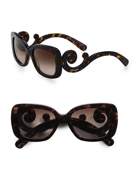 prada sunglasses baroque square|Prada baroque style sunglasses.